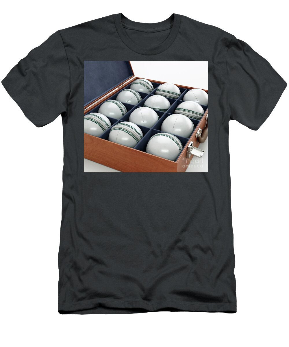 19 Cricket Balls in Display Box Allan Swart T-Shirt