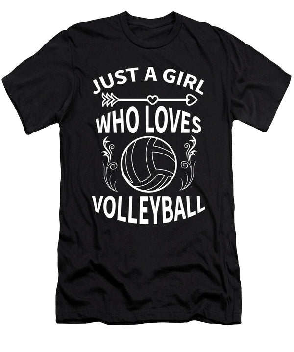 19 Just a Girl Who Loves Volleyball Organicfoodempire T-Shirt