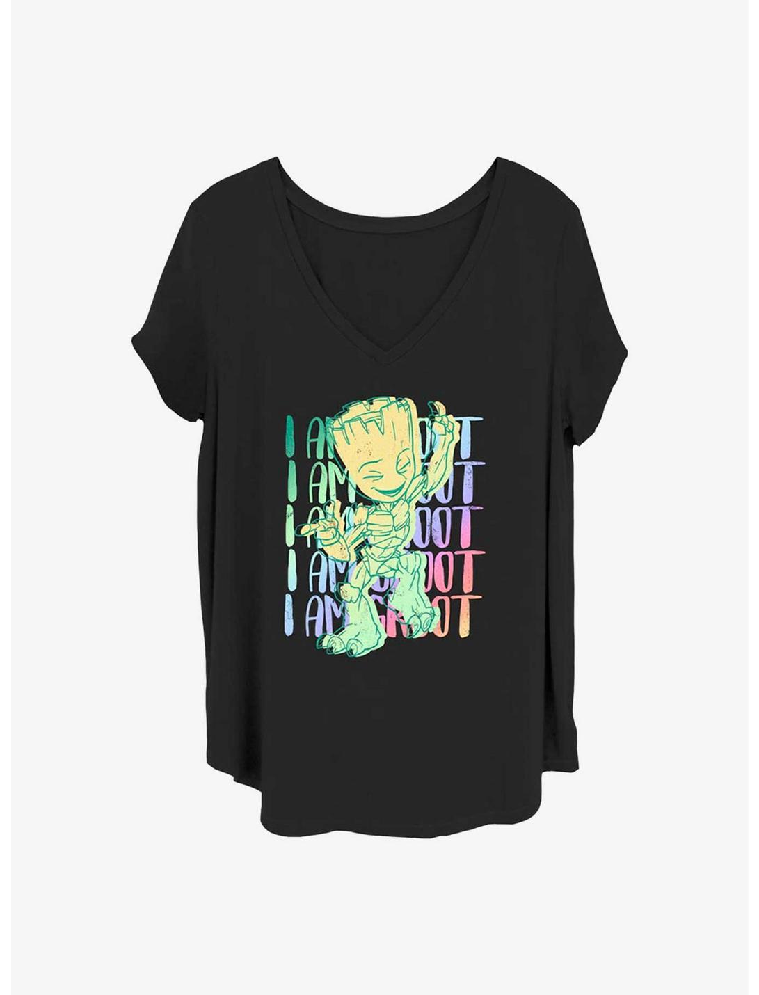 Marvel Guardians of the Galaxy Dancing Groot Girls T-Shirt Plus Size