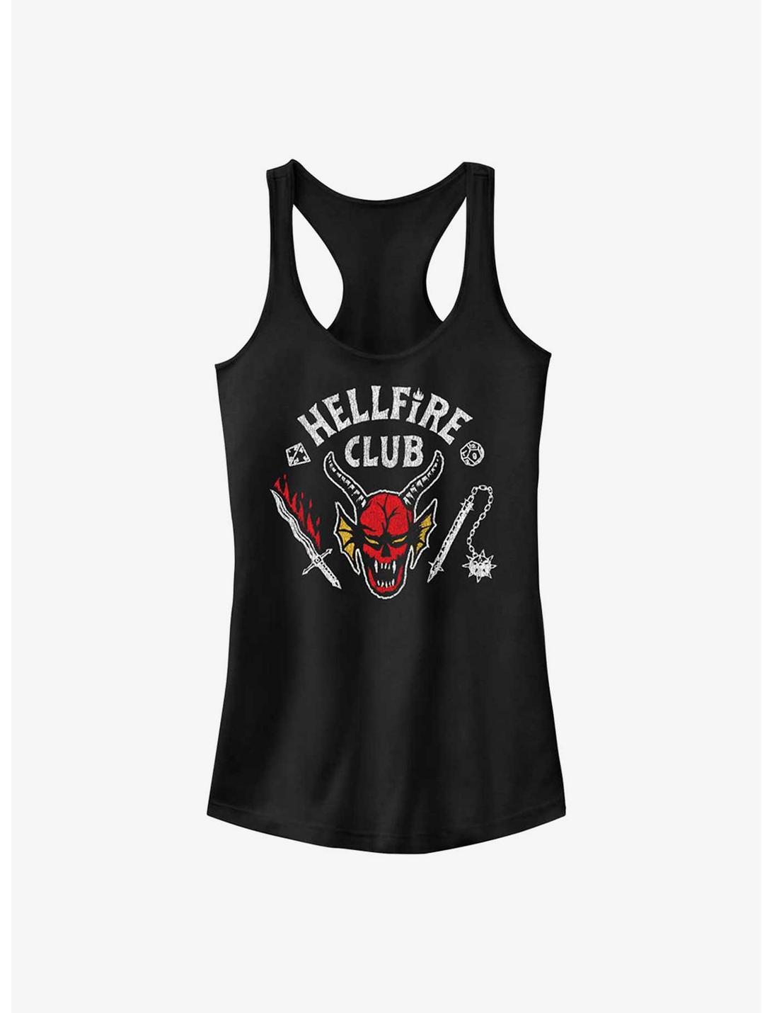 Stranger Things Hellfire Club Logo Girls Tank Top
