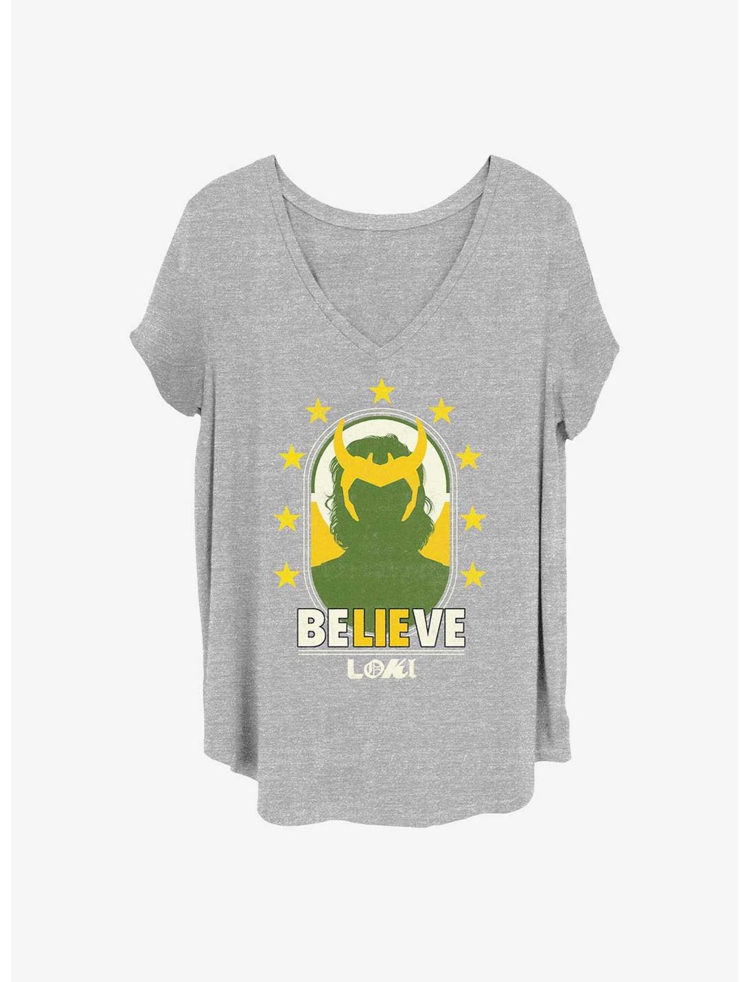 T-shirt Fille Marvel Loki Vert et Doré Grande Taille