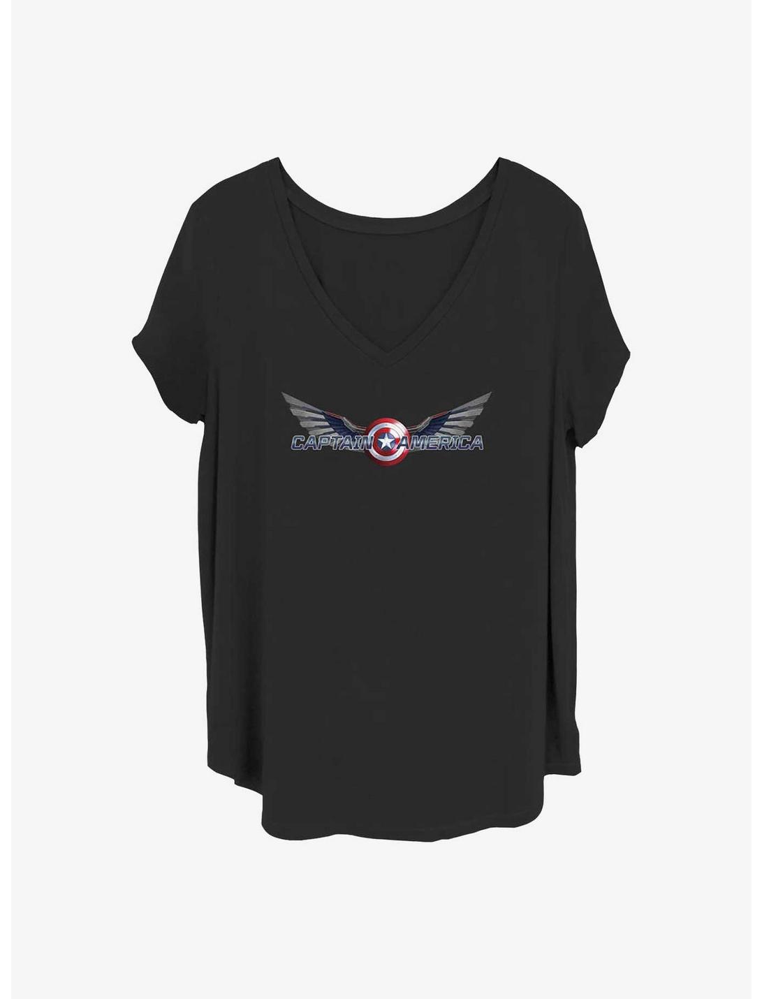 Marvel The Falcon and the Winter Soldier Shiny Shield Girls T-Shirt Plus Size