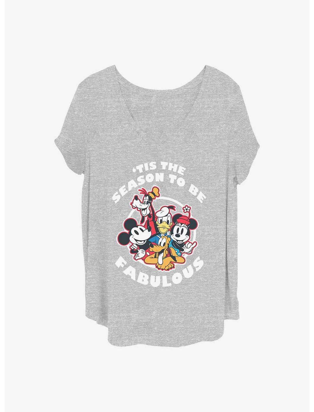 Disney Mickey Mouse Fabulous Holiday Girls T-Shirt Plus Size