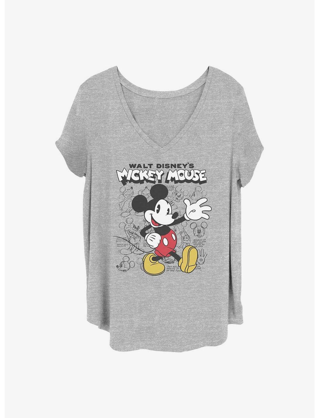 Disney Mickey Mouse Sketchbook Girls T-Shirt Plus Size