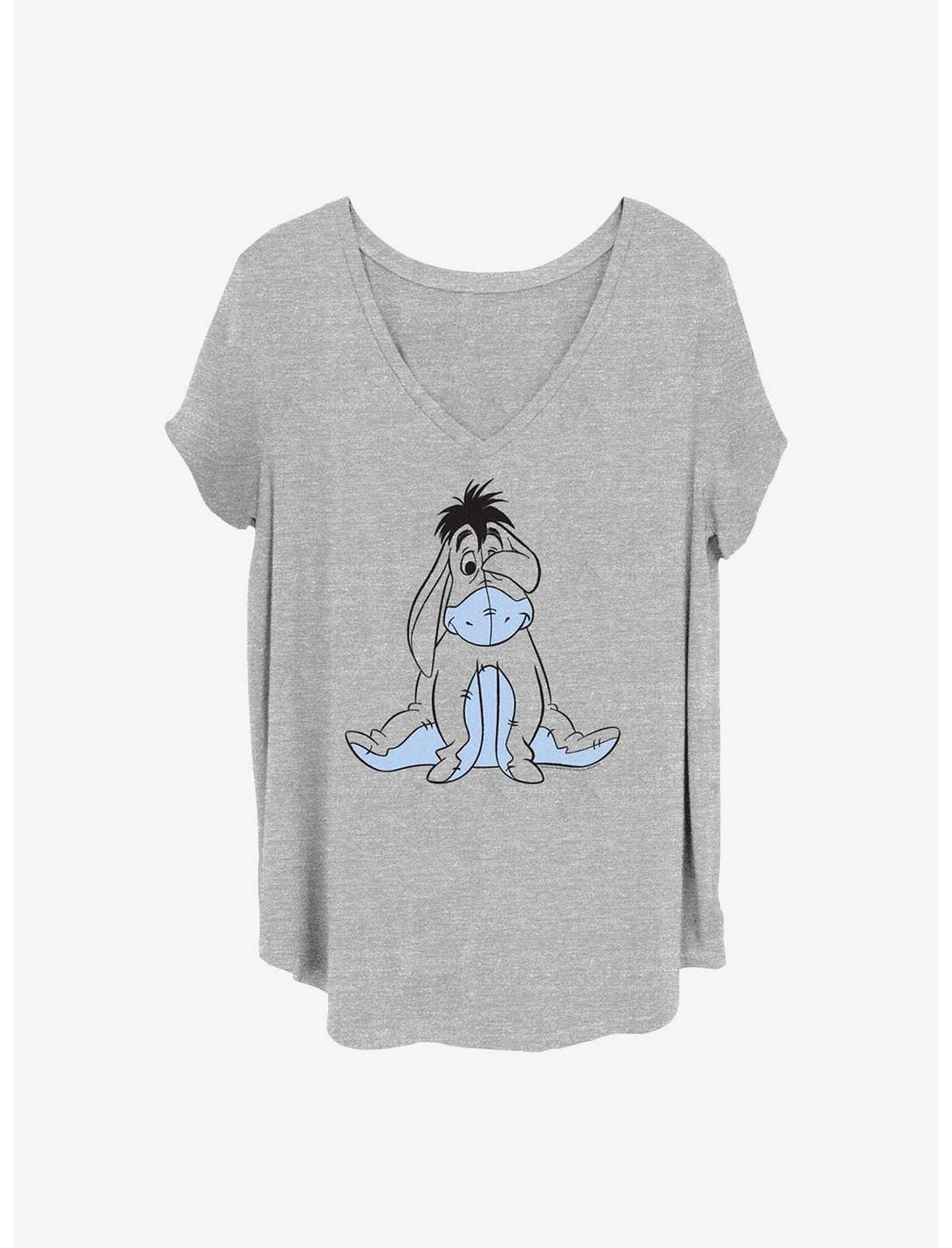 T-shirt grande taille fille Winnie l'Ourson Disney âne dessin basique