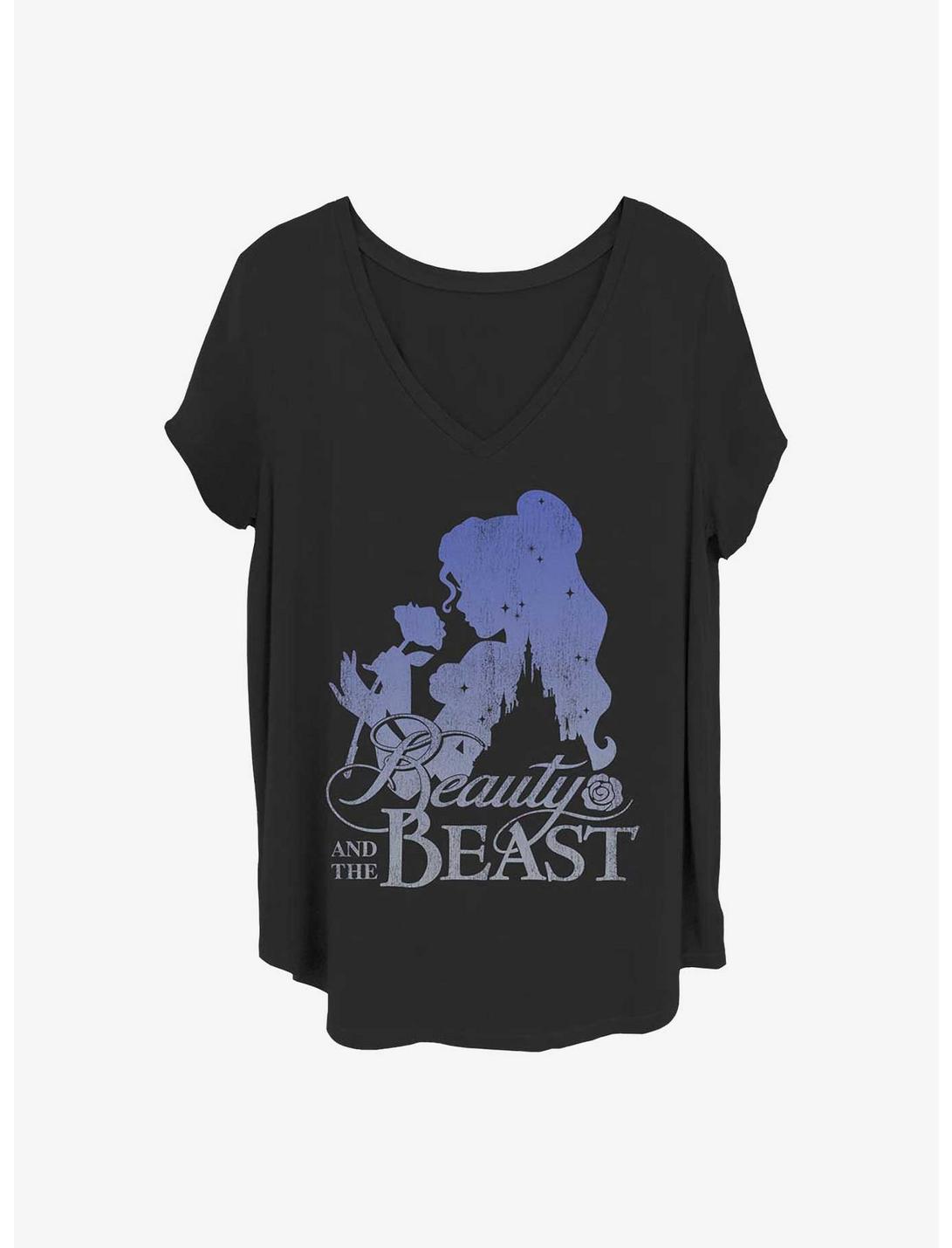 Disney Beauty and the Beast Belle Silhouette Girls T-Shirt Plus Size