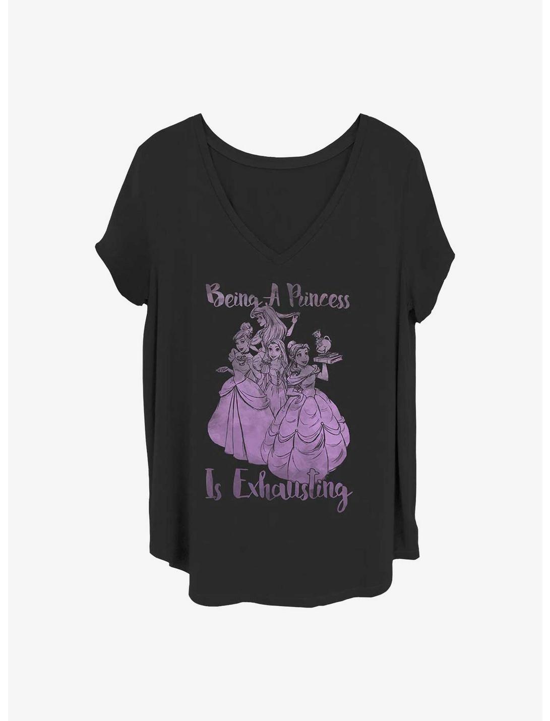 Disney Princesses Exhausted Girls T-Shirt Plus Size