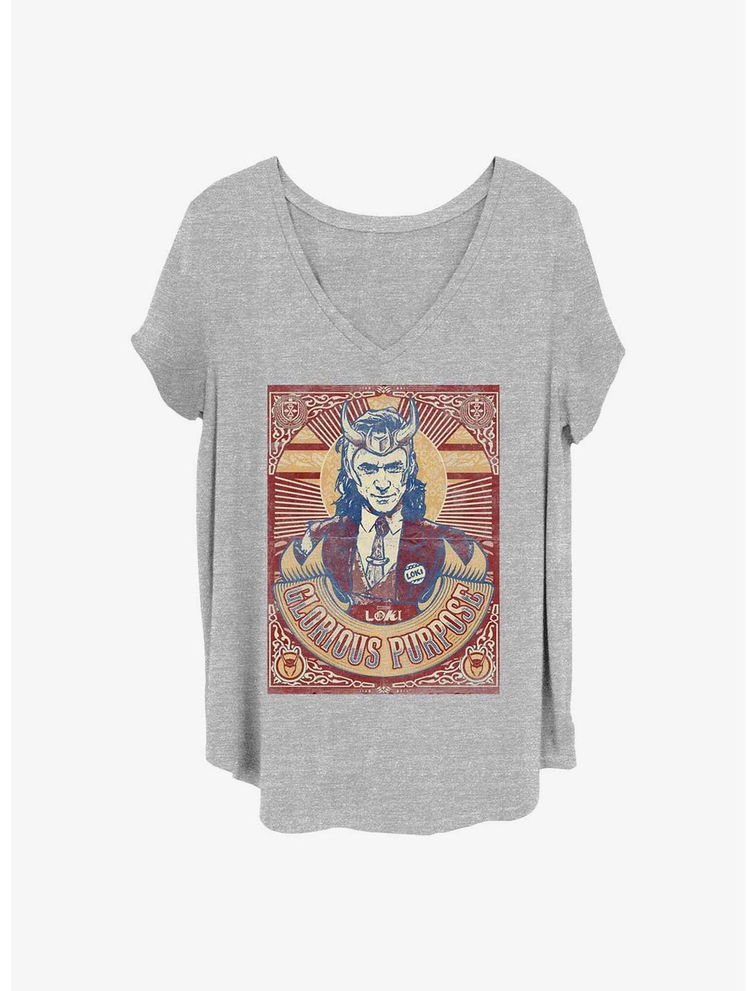 Marvel Loki Glorious Purpose Girls T-Shirt Plus Size