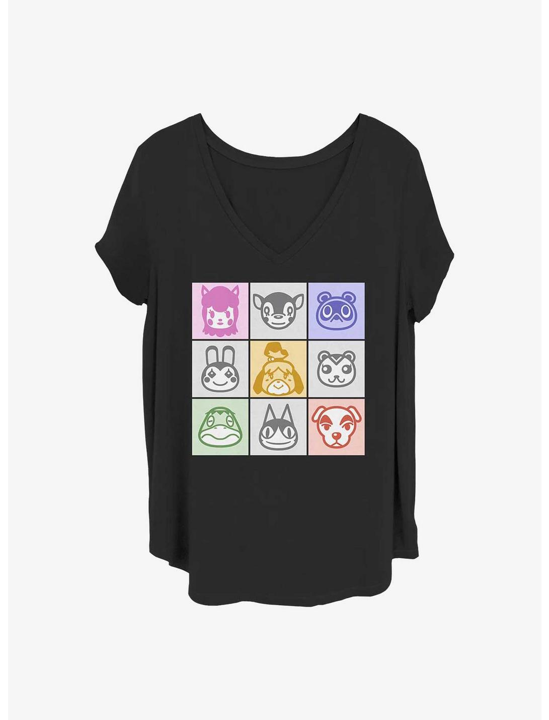 Nintendo Animal Stamps Girls T-Shirt Plus Size