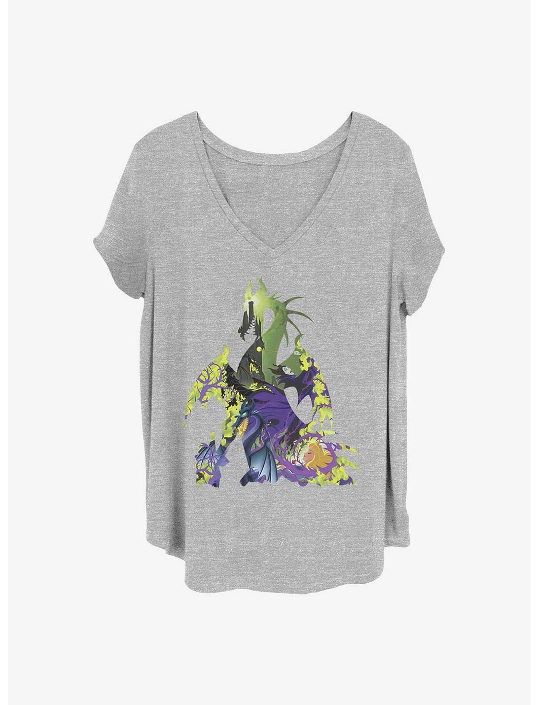 Disney Sleeping Beauty Dragon Form Girls T-Shirt Plus Size