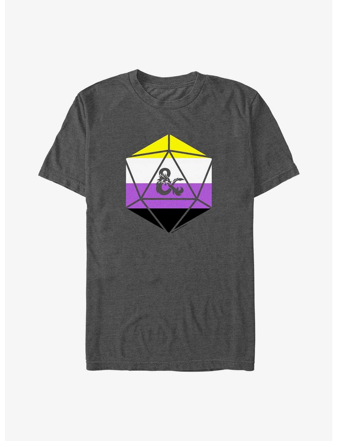 Dungeons & Dragons Non-Binary Pride Dice Pride T-Shirt