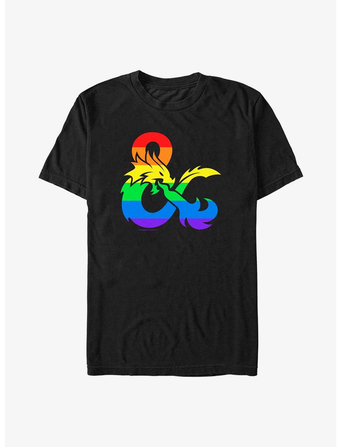Dungeons & Dragons Pride Flag Logo Pride T-Shirt