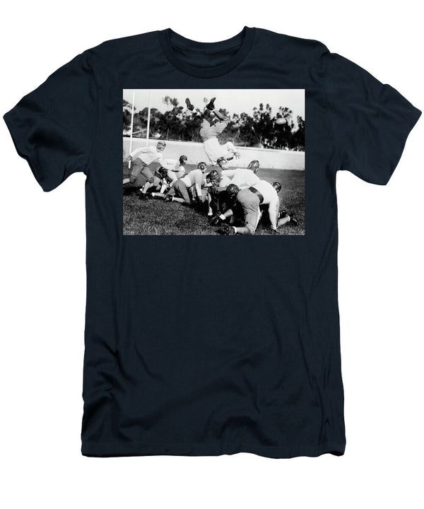 1930s 1940s Leather Helmet Era Football Vintage Images T-Shirt