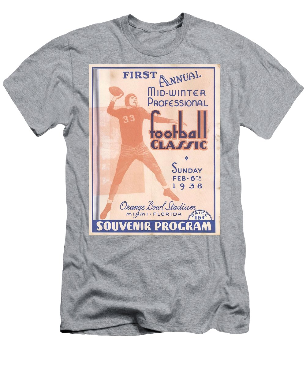 1938 Football Program with Player Graphics Redemption Road T-Shirt