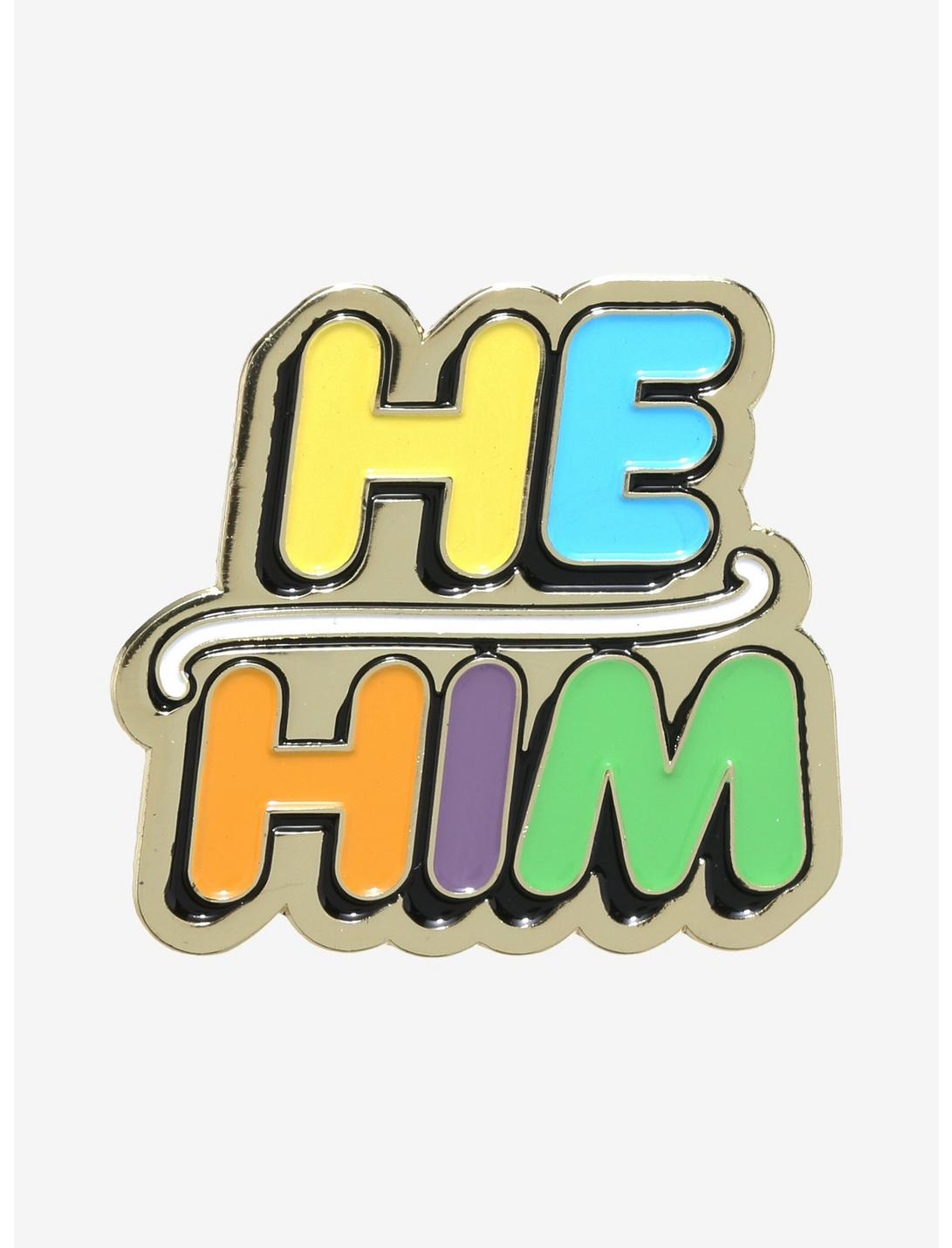 Hot Topic Foundation X The Trevor Project He/Him Pronoun Enamel Pin