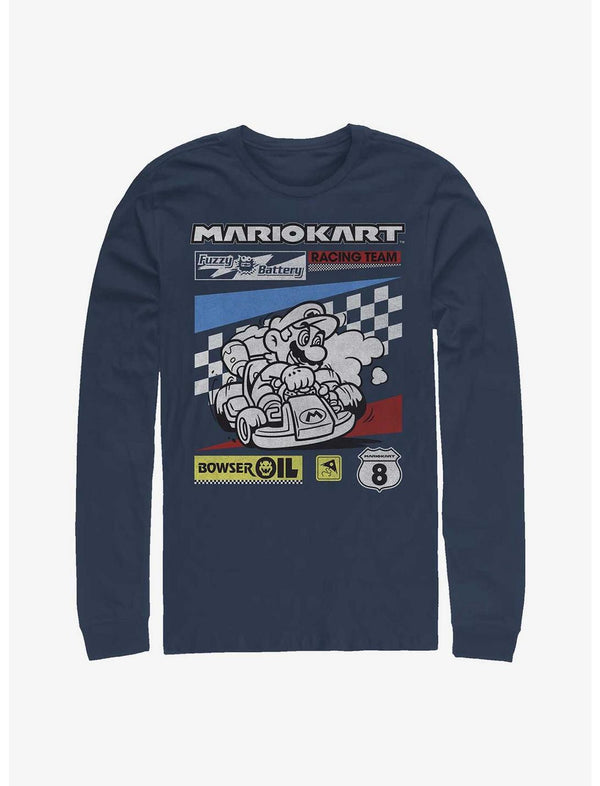 Nintendo Mario Kart Racing Team Long-Sleeve T-Shirt