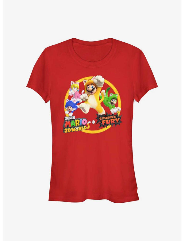 Nintendo Super Mario Bros 3D World Girls T-Shirt