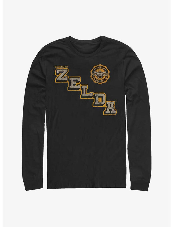 Nintendo Zelda Varsity Triforce Long-Sleeve T-Shirt