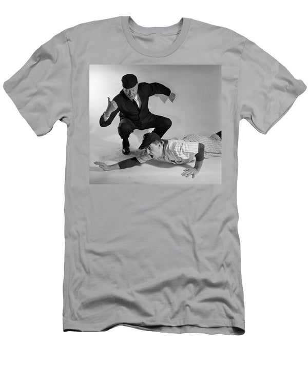 1950s Baseball Umpire Calling Sliding Vintage Images T-Shirt