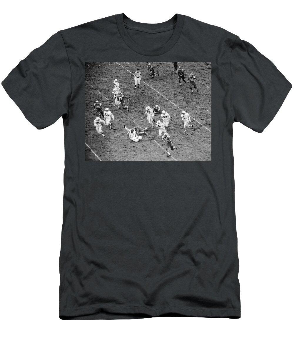 1950s College Football Game Vintage Images T-Shirt