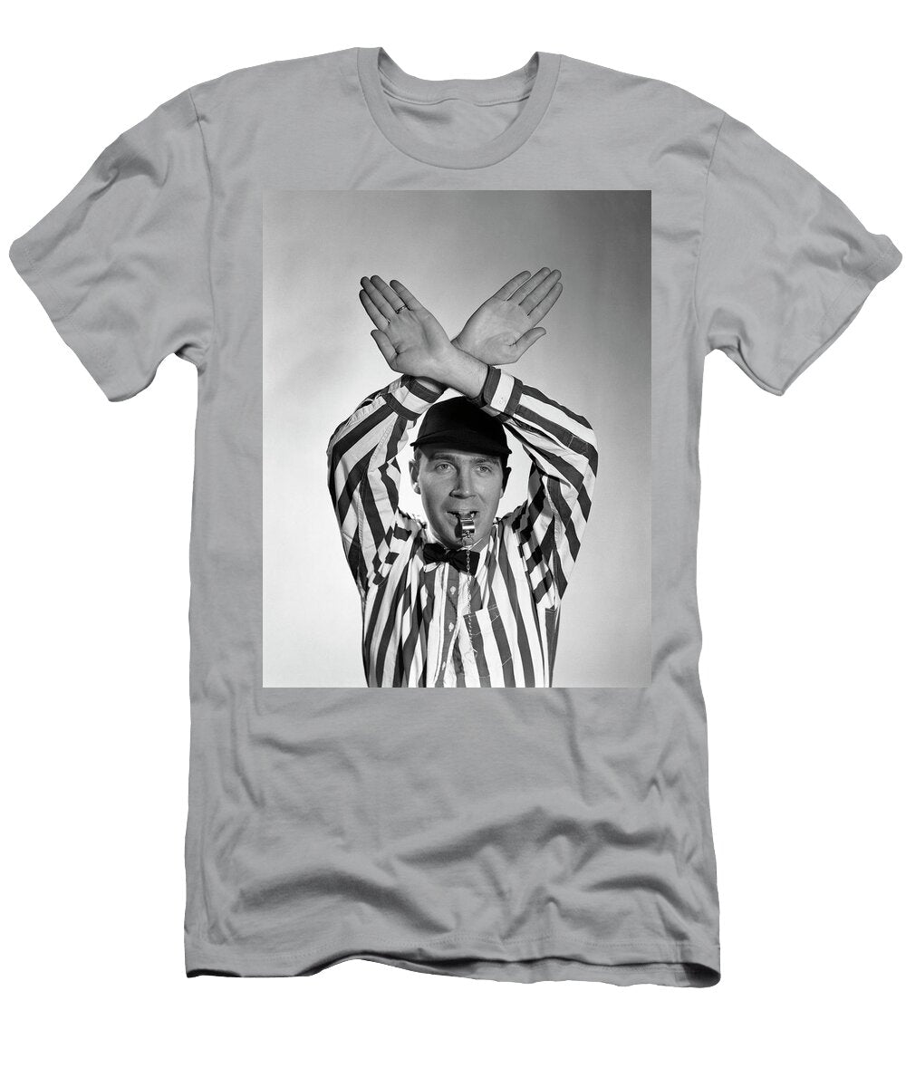 1950s Football Referee Looking Vintage Images T-Shirt