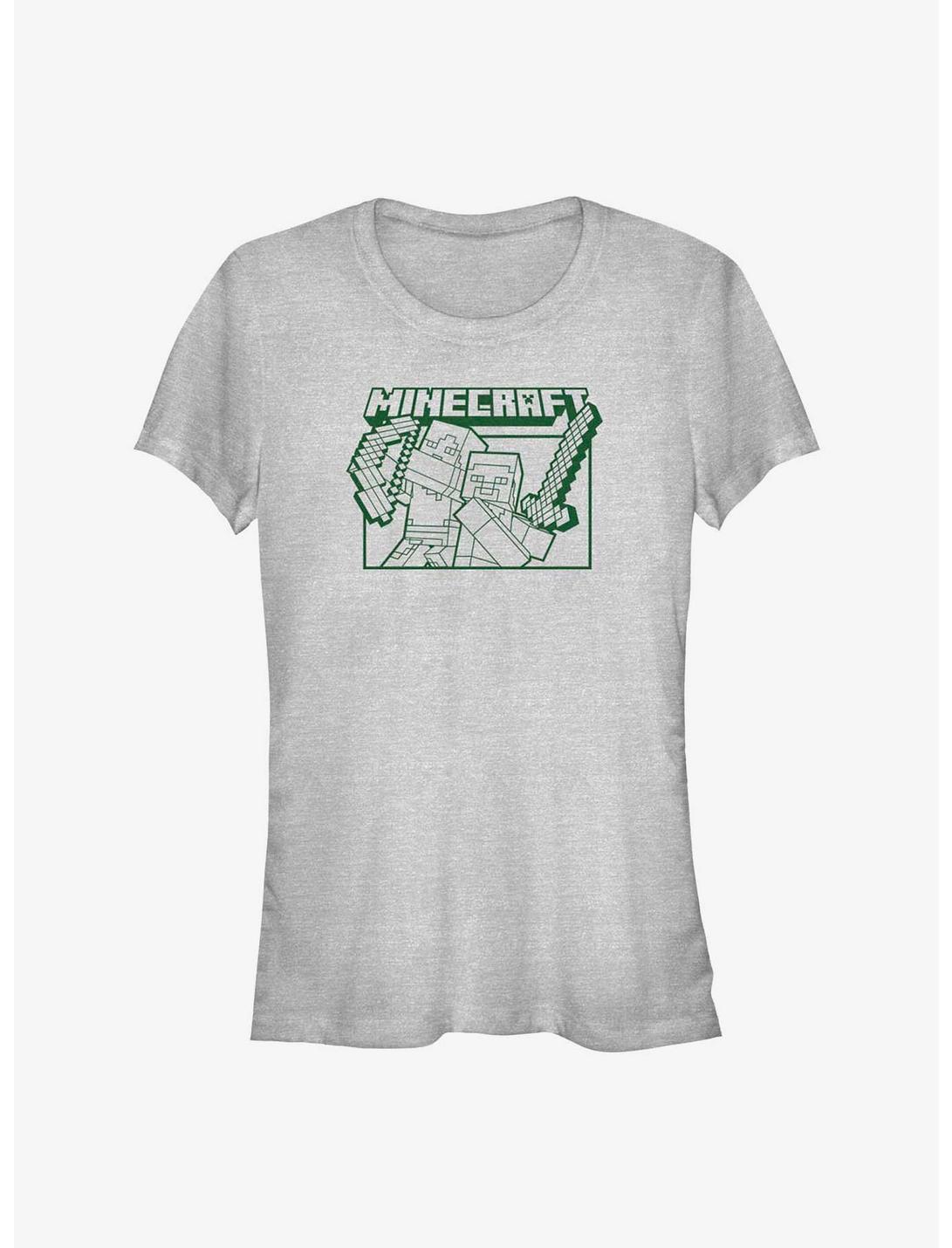 T-shirt Minecraft Fille Blocs d'action