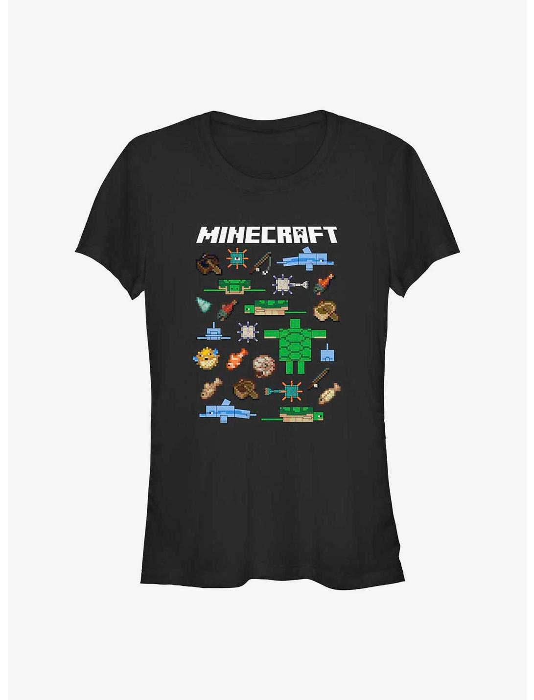 Minecraft Aquatic Mobs Girls T-Shirt