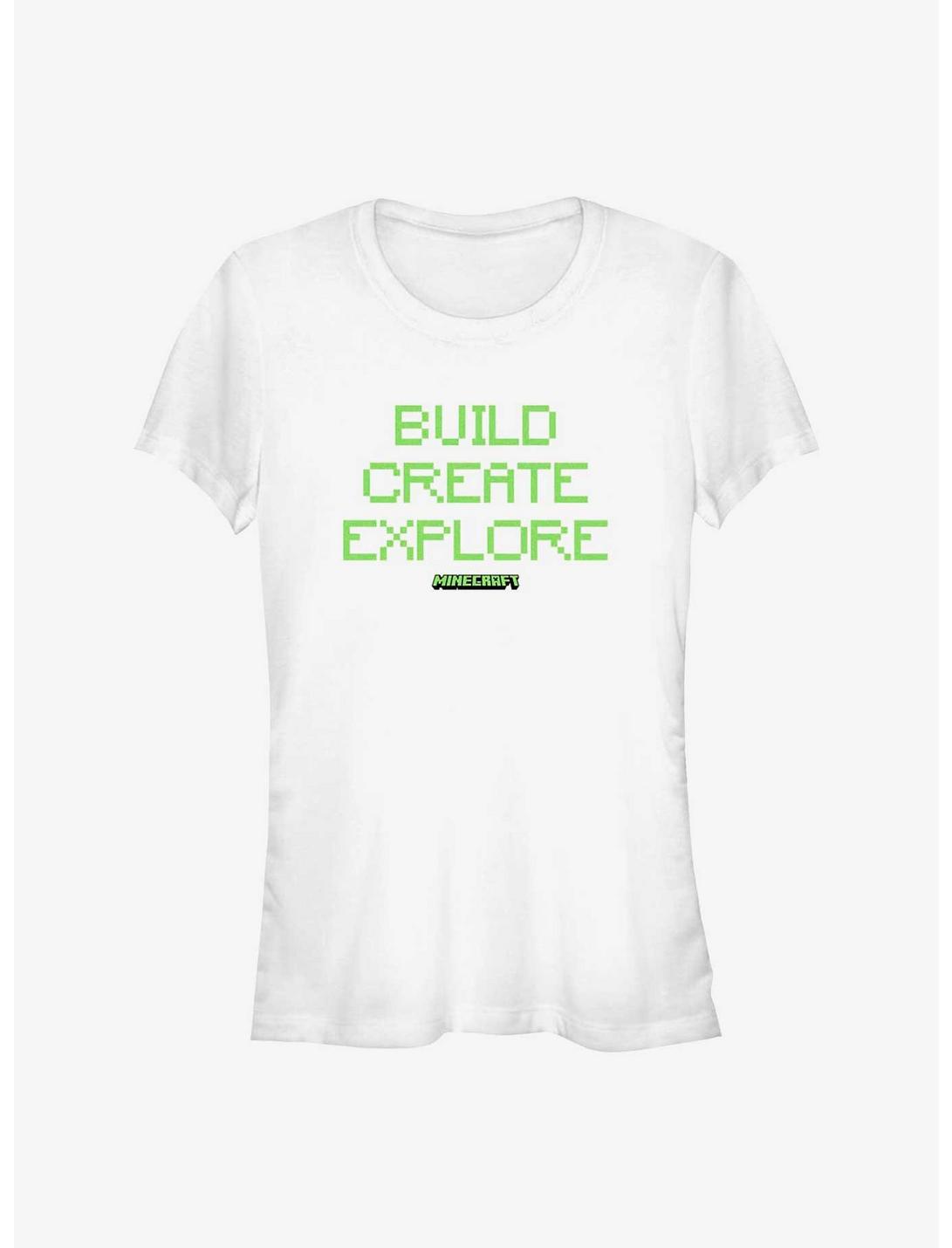 Minecraft Build Create Explore Girls T-Shirt