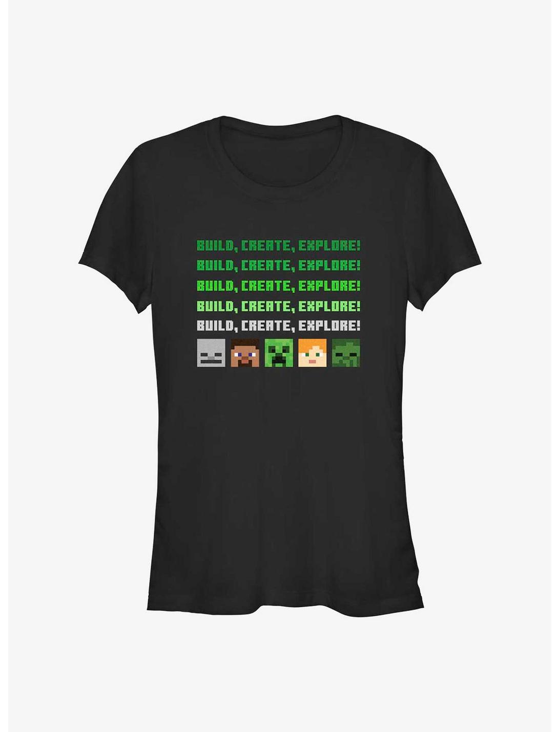 Minecraft Character Heads Girls T-Shirt