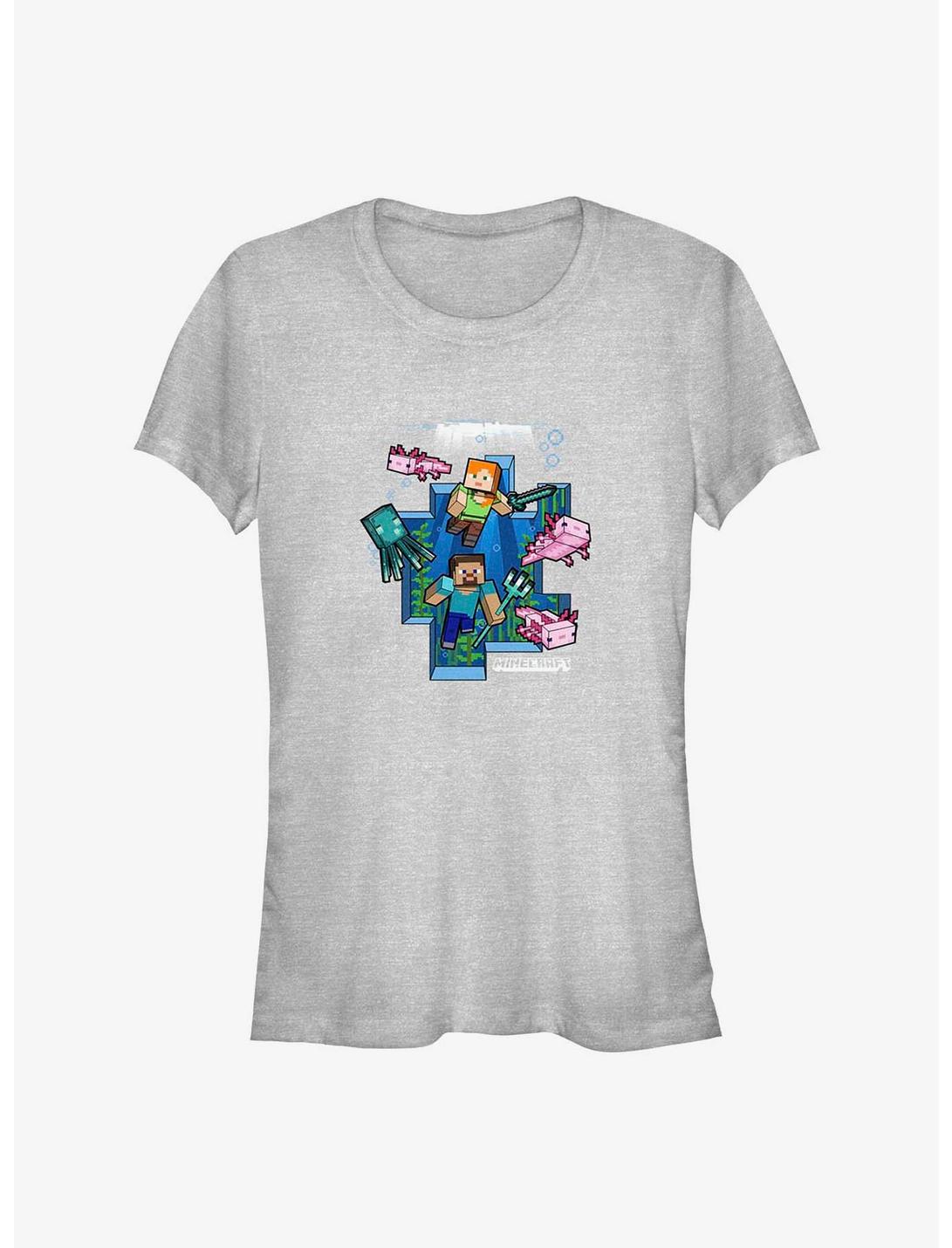 Minecraft Underwater Adventure Girls T-Shirt