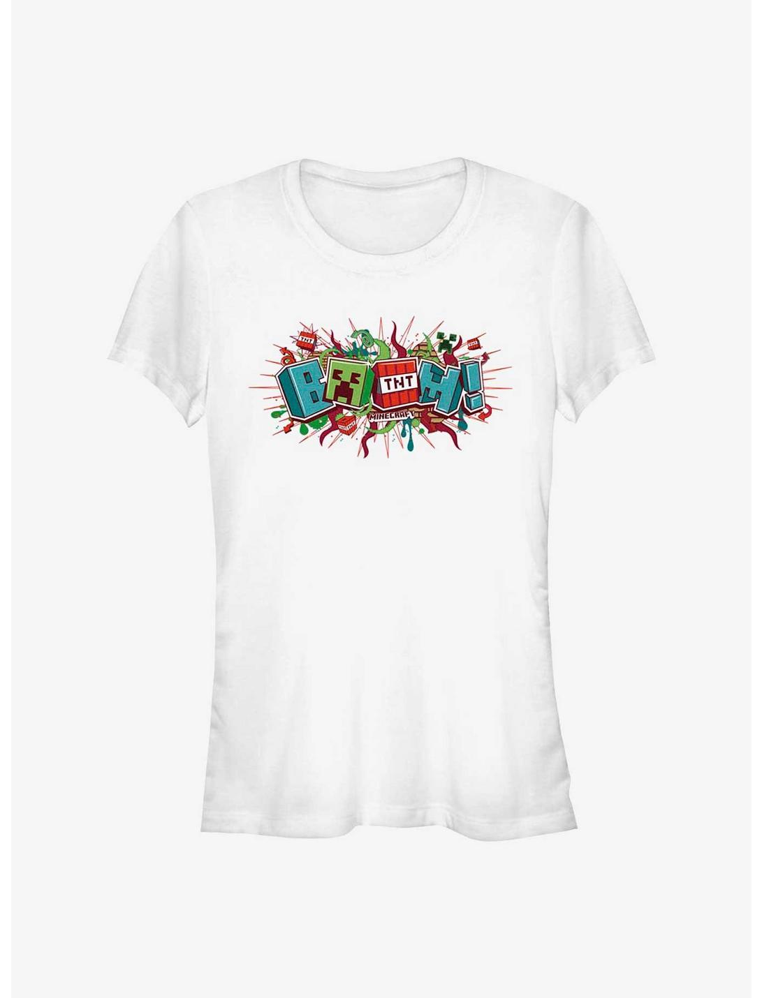 Minecraft Creeper Boom Girls T-Shirt
