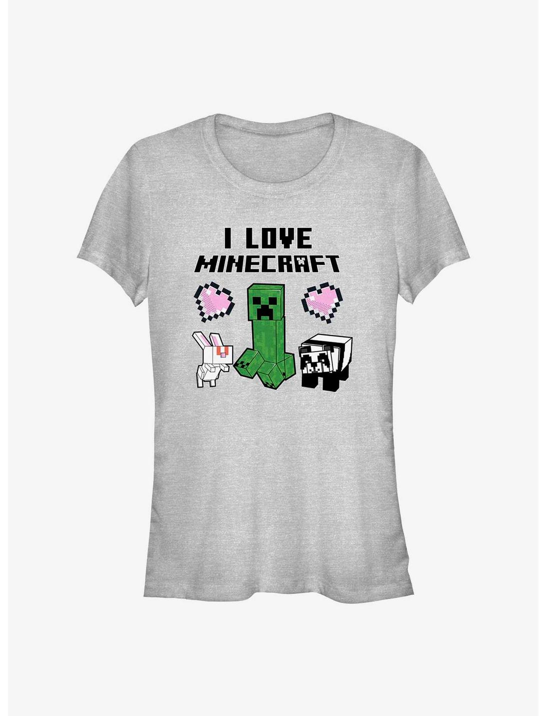 Minecraft I Love Minecraft Girls T-Shirt