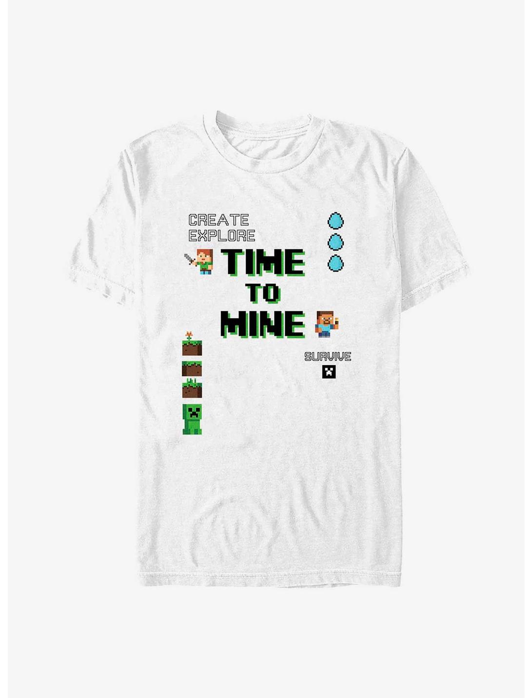 T-shirt Minecraft « Le temps de miner »