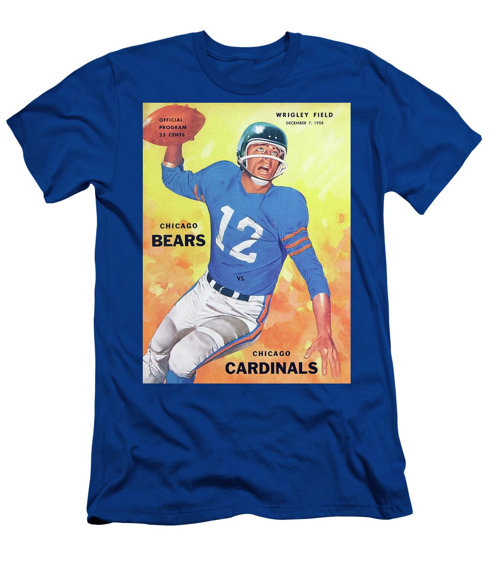 1958 Bears Cardinals Program Jon Neidert T-Shirt