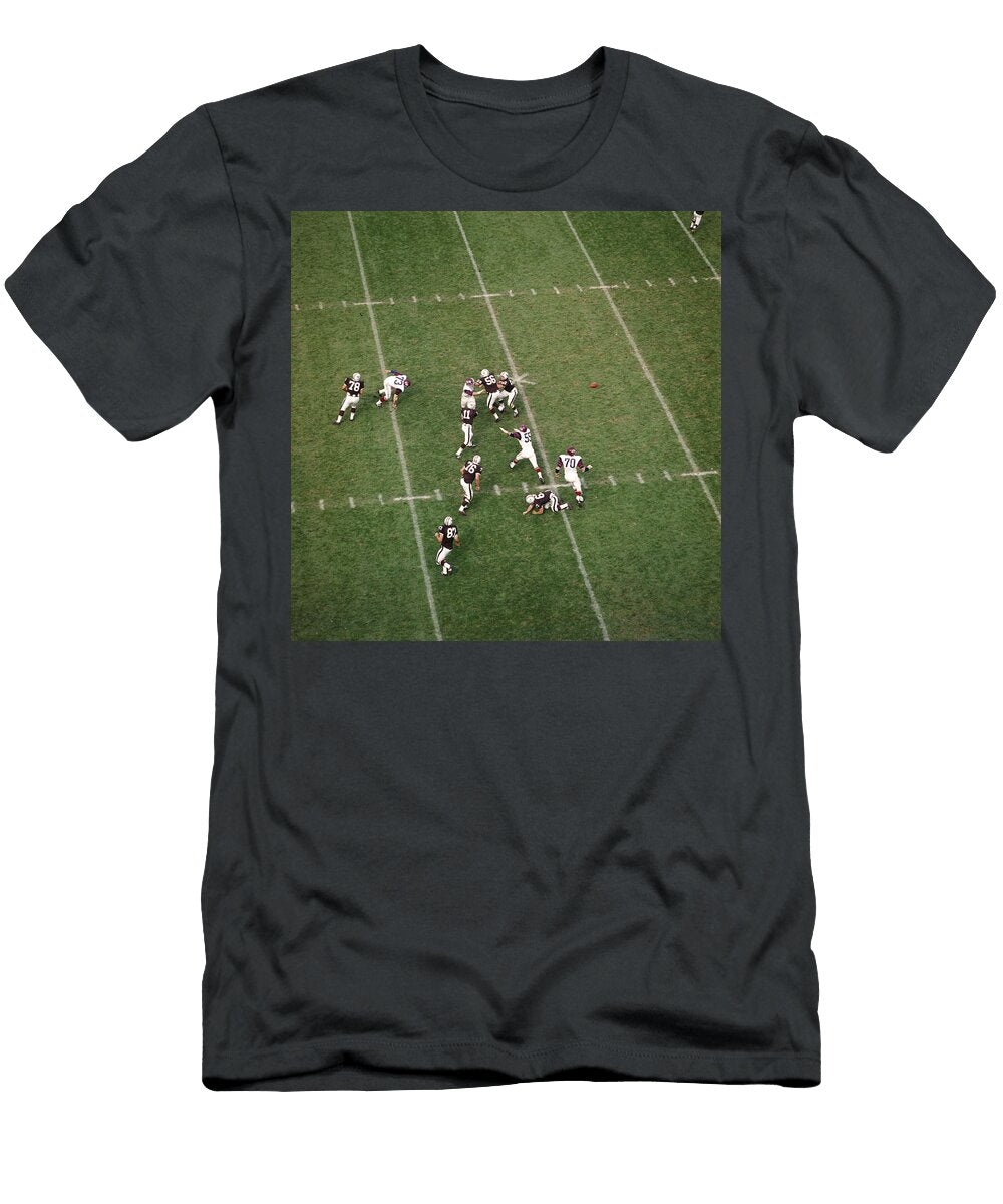 1960s Aerial View of College Football Vintage Images T-Shirt