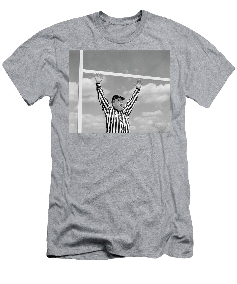 1960s American Football Referee Making Vintage Images T-Shirt