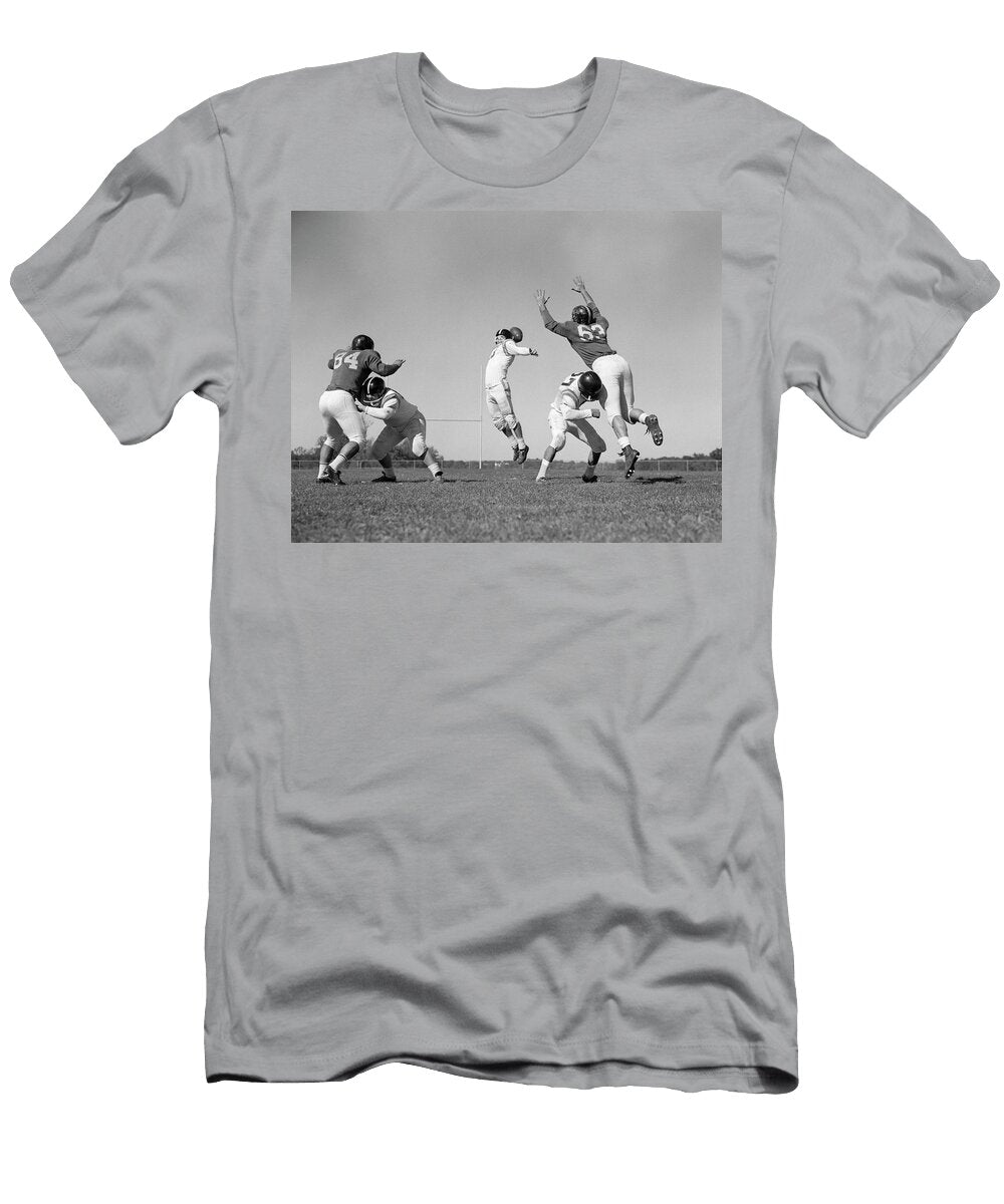1960s Five Men Playing Football Two Vintage Images T-Shirt