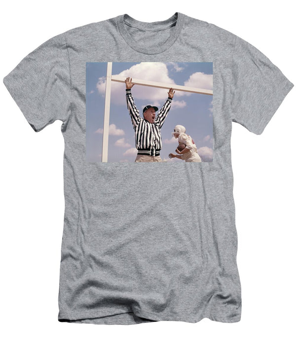 1960s Football Referee Holding Up Arms Vintage Images T-Shirt