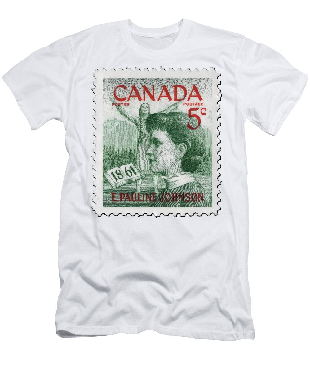 1961 Stamps of Canadacanadian Bank Note Companypauline Johnsonpeople of Canada on Stampscanadap Mounir Khalfouf T-Shirt