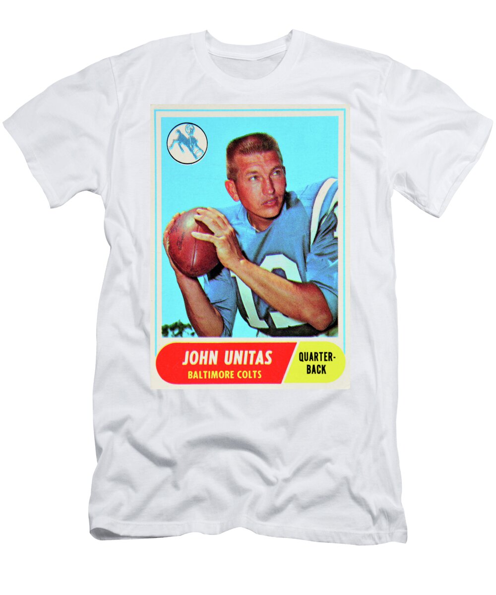 1968 Topps John Unitas Card David Lee Thompson T-Shirt