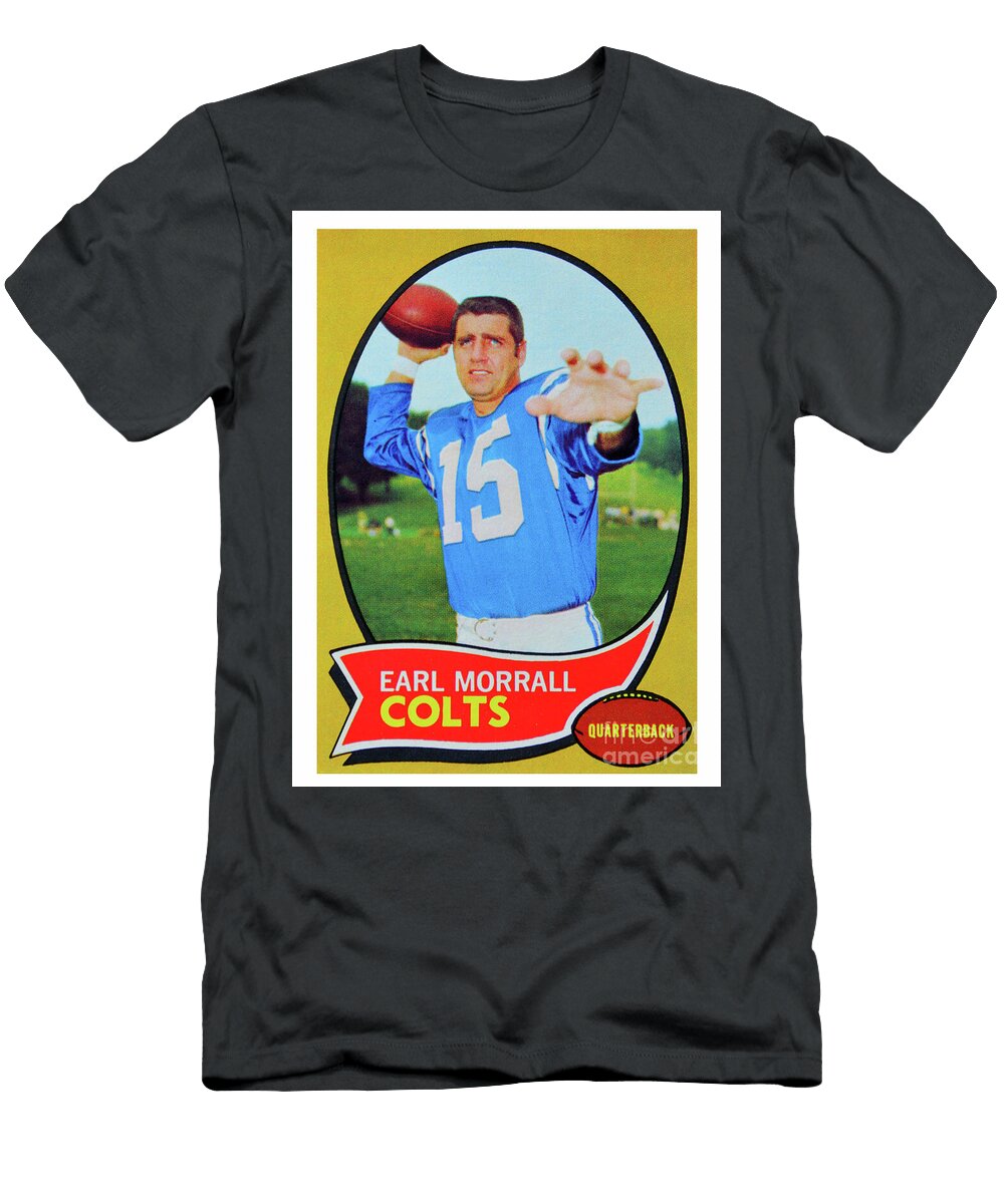 1970 Topps Earl Morrall Football Card David Lee Thompson T-Shirt