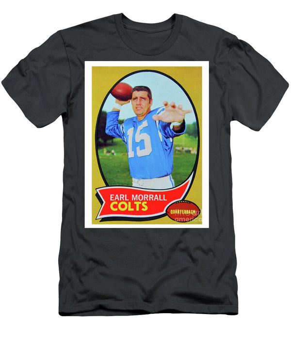 1970 Topps Earl Morrall Football Card David Lee Thompson T-Shirt