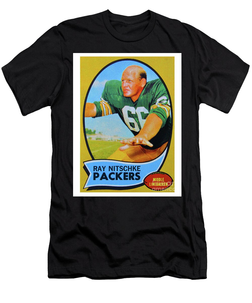 1970 Topps Ray Nitschke Fb Card David Lee Thompson T-Shirt