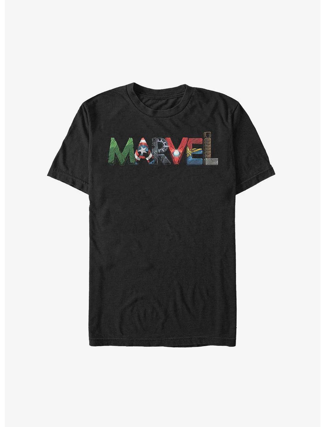 Marvel Hero Letters Logo T-Shirt