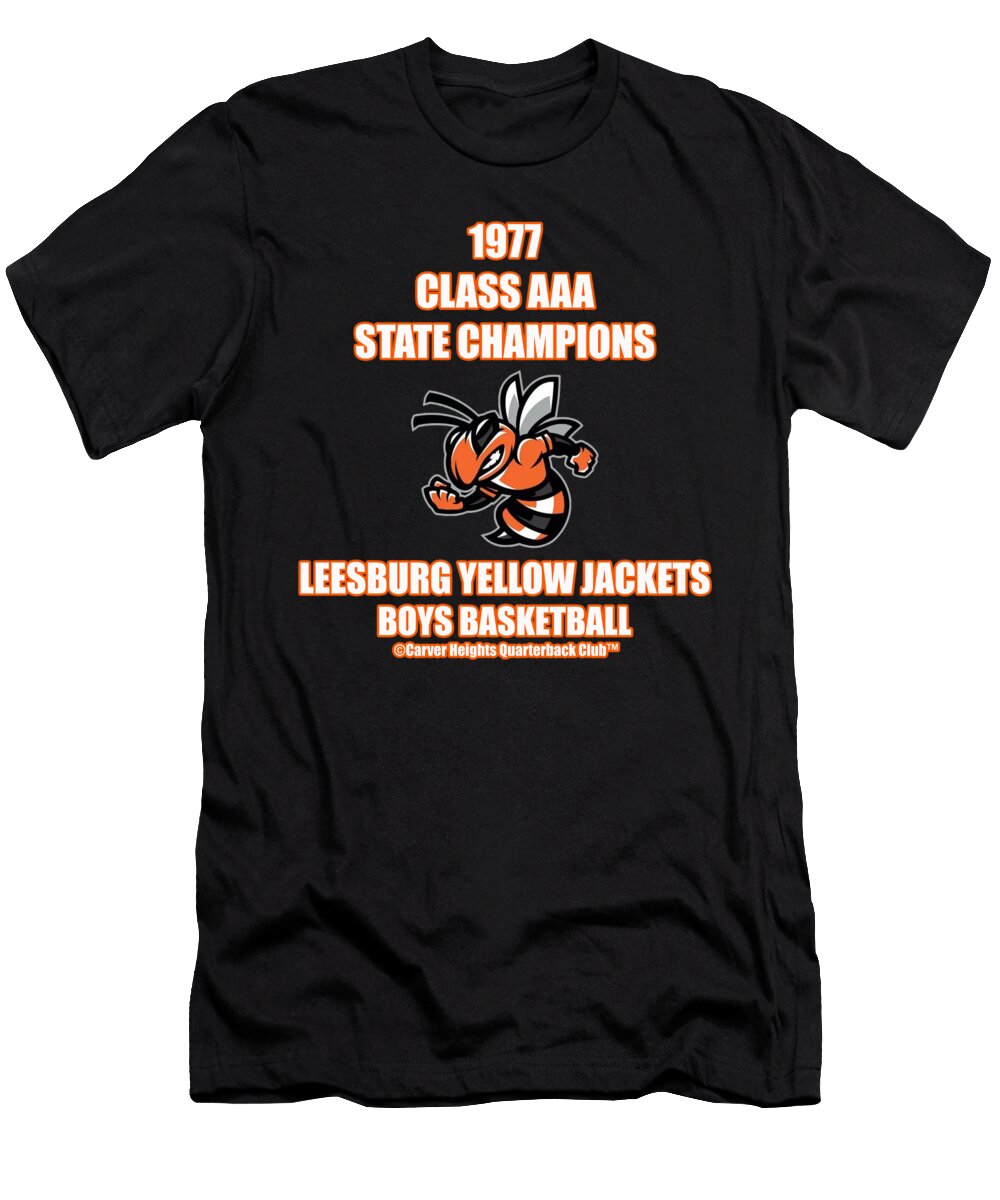 1977 Class Aaa State Champions Leesburg Yellow Jackets Boys Basketball Lhs Jackets T-Shirt