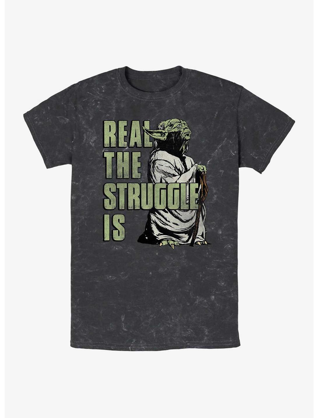 Star Wars Yoda Real Difficulties Mineral Wash T-Shirt