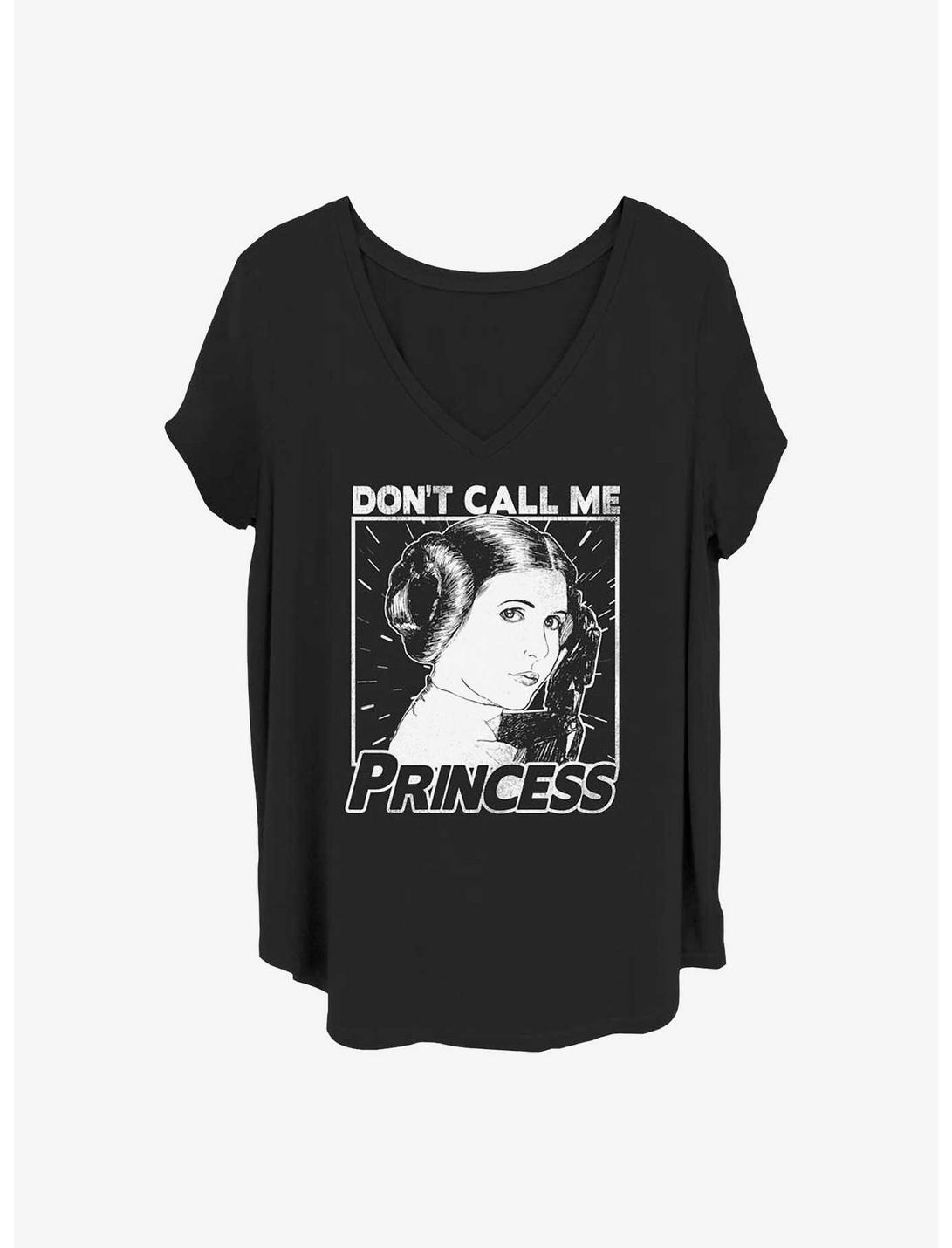 T-shirt fille Star Wars « Ne m'appelez pas princesse » grande taille