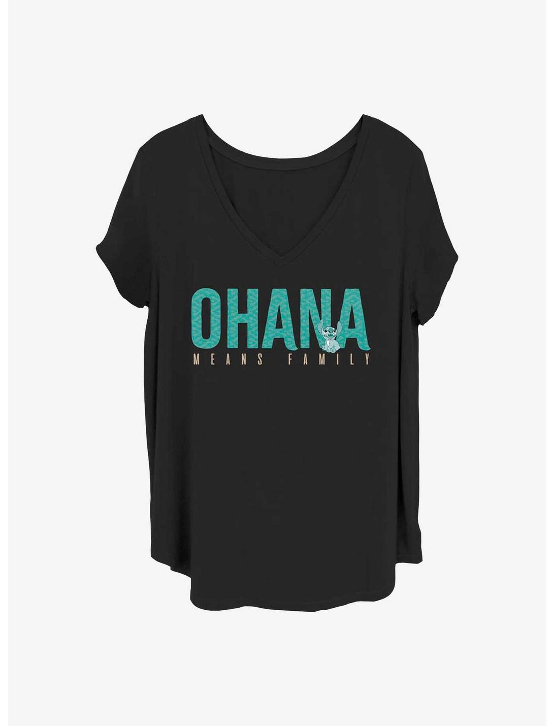 Disney Lilo & Stitch Ohana Means Family Girls T-Shirt Plus Size