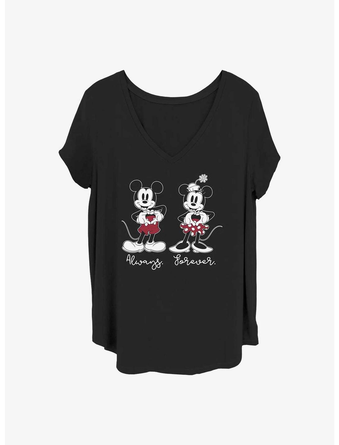 T-shirt fille Disney Mickey Mouse & Minnie Mouse Toujours et à jamais grande taille