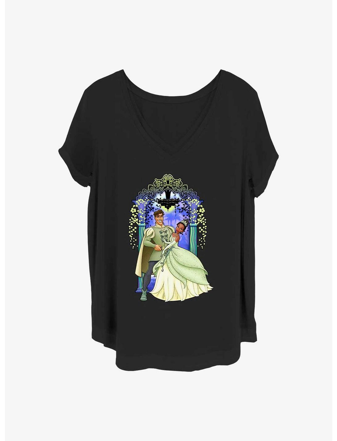 T-Shirt Fille Disney La Princesse et la Grenouille Tiana et Prince Naveen Amour Grande Taille